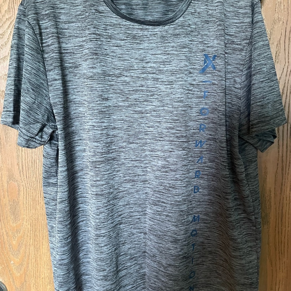Gray Forward Motion Men's Exercise Shirt